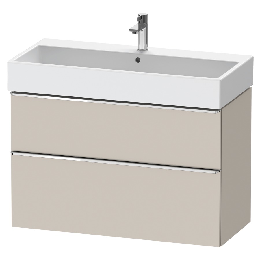 Élément inférieur  D-NEO
98.4 x 62.5 x 44.2 cm, montage mural
élément de tiroir, 2&nbsp;tiroirs
pour lavabo 212387/388