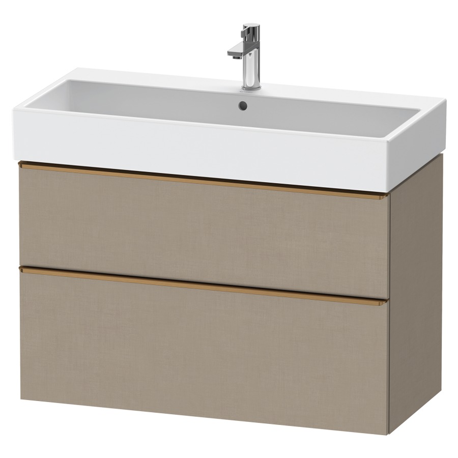 Élément inférieur  D-NEO
98.4 x 62.5 x 44.2 cm, montage mural
élément de tiroir, 2&nbsp;tiroirs
pour lavabo 212387/388