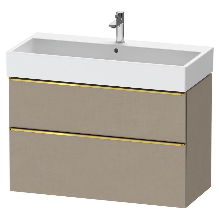 Élément inférieur  D-NEO
98.4 x 62.5 x 44.2 cm, montage mural
élément de tiroir, 2&nbsp;tiroirs
pour lavabo 212387/388