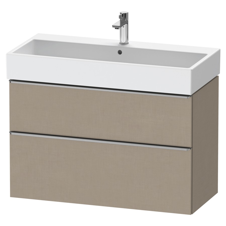 Élément inférieur  D-NEO
98.4 x 62.5 x 44.2 cm, montage mural
élément de tiroir, 2&nbsp;tiroirs
pour lavabo 212387/388