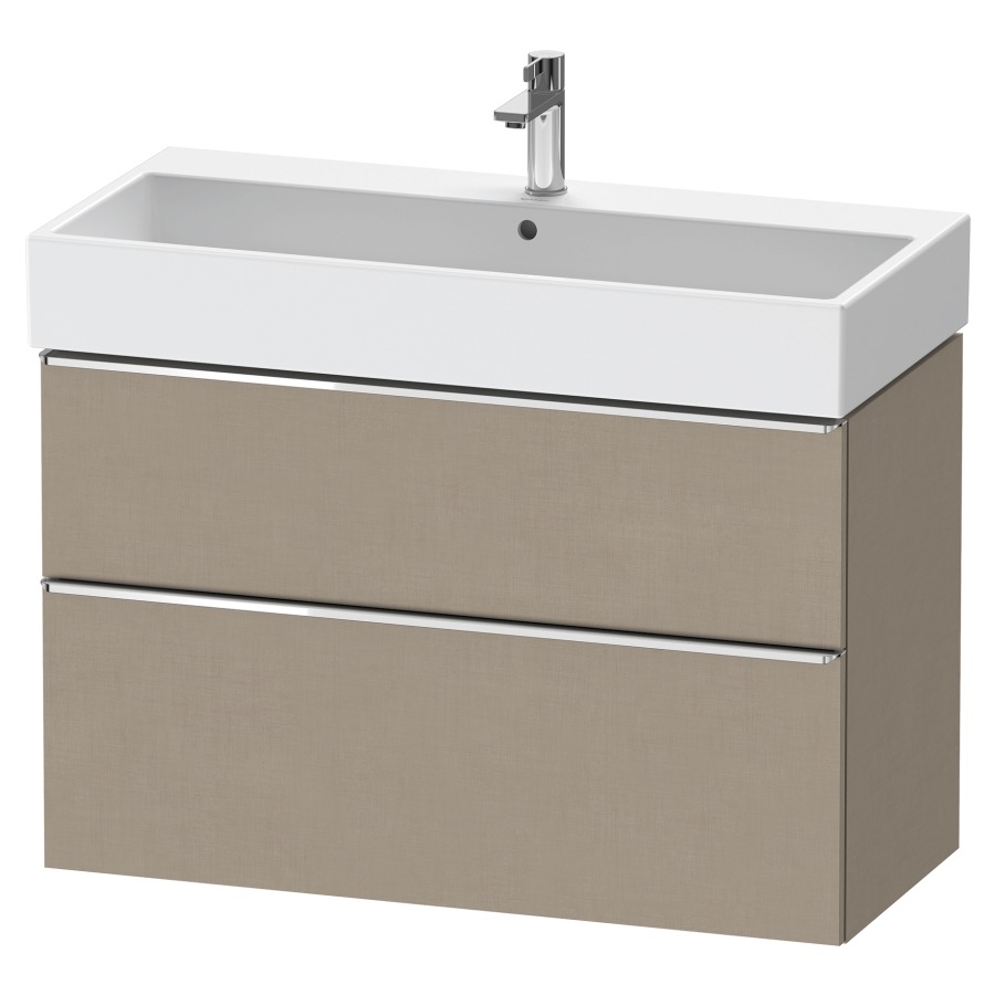 Élément inférieur  D-NEO
98.4 x 62.5 x 44.2 cm, montage mural
élément de tiroir, 2&nbsp;tiroirs
pour lavabo 212387/388