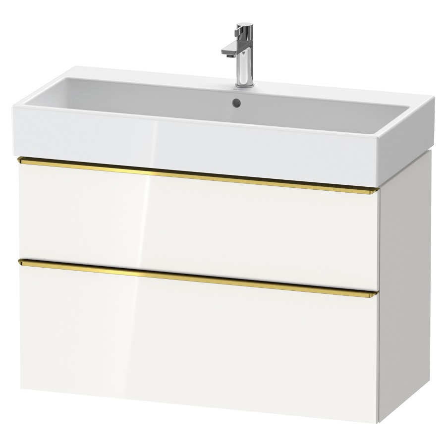 Élément inférieur  D-NEO
98.4 x 62.5 x 44.2 cm, montage mural
élément de tiroir, 2&nbsp;tiroirs
pour lavabo 212387/388