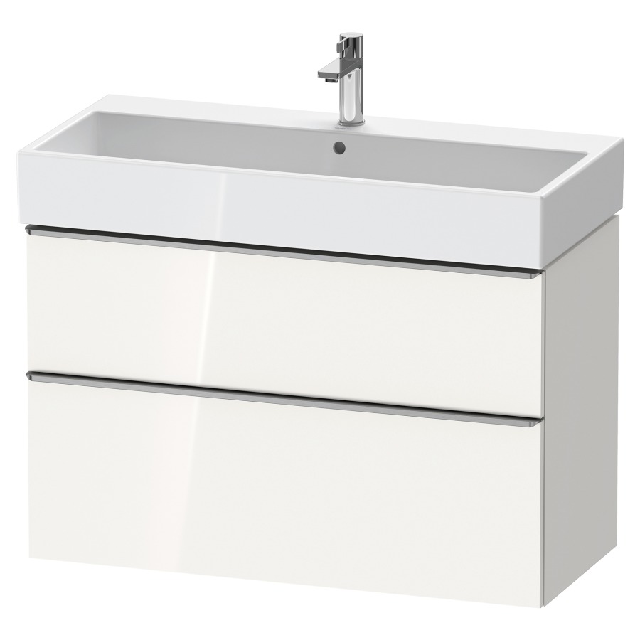 Élément inférieur  D-NEO
98.4 x 62.5 x 44.2 cm, montage mural
élément de tiroir, 2&nbsp;tiroirs
pour lavabo 212387/388