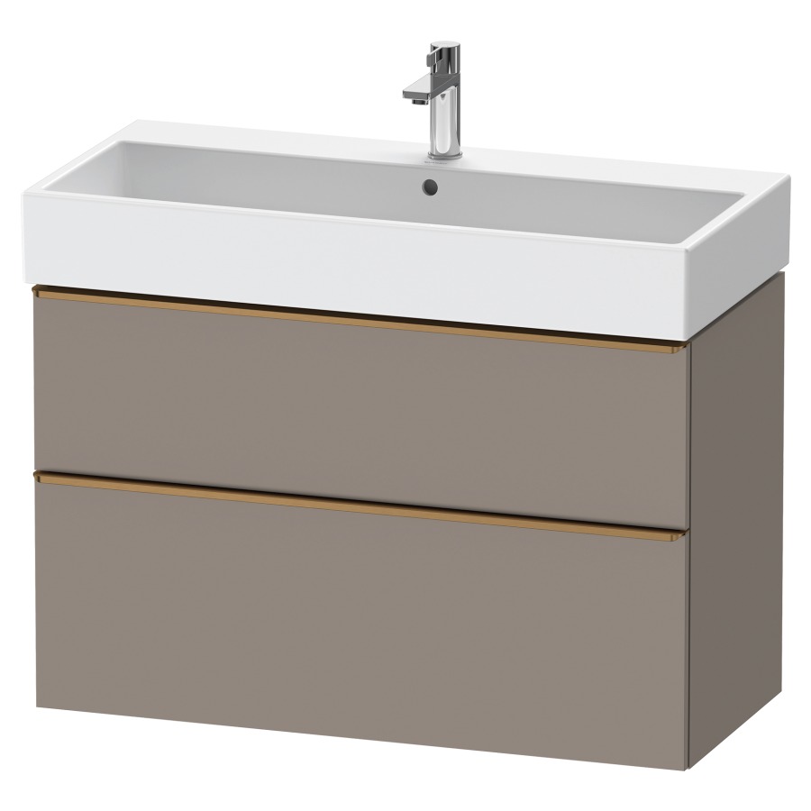 Élément inférieur  D-NEO
98.4 x 62.5 x 44.2 cm, montage mural
élément de tiroir, 2&nbsp;tiroirs
pour lavabo 212387/388