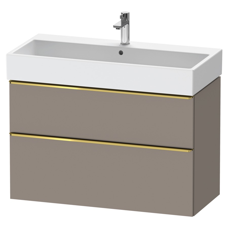 Élément inférieur  D-NEO
98.4 x 62.5 x 44.2 cm, montage mural
élément de tiroir, 2&nbsp;tiroirs
pour lavabo 212387/388