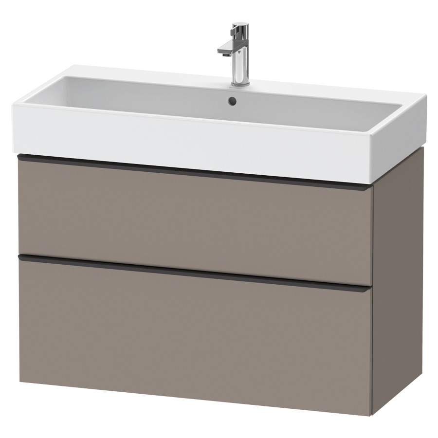 Élément inférieur  D-NEO
98.4 x 62.5 x 44.2 cm, montage mural
élément de tiroir, 2&nbsp;tiroirs
pour lavabo 212387/388