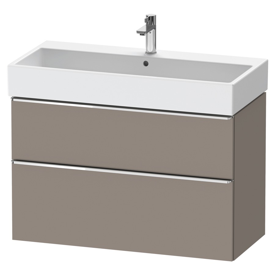 Élément inférieur  D-NEO
98.4 x 62.5 x 44.2 cm, montage mural
élément de tiroir, 2&nbsp;tiroirs
pour lavabo 212387/388
