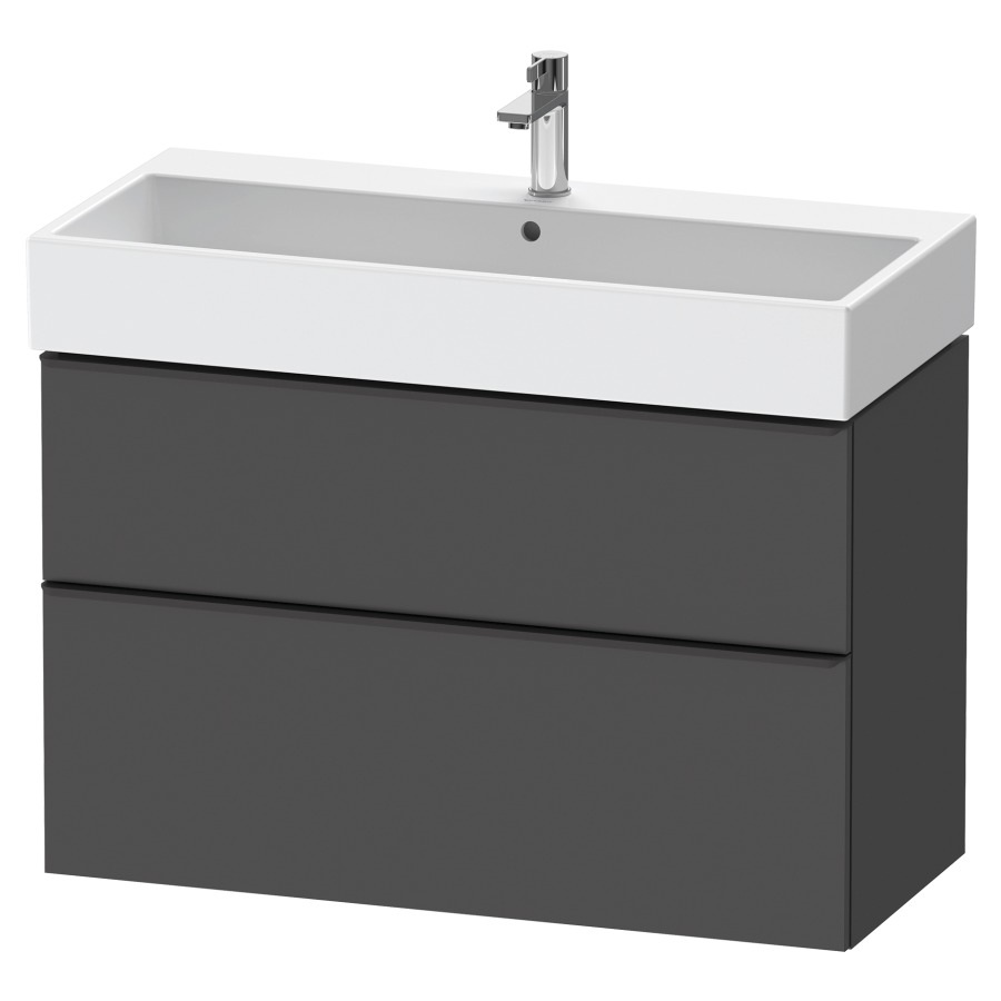 Élément inférieur  D-NEO
98.4 x 62.5 x 44.2 cm, montage mural
élément de tiroir, 2&nbsp;tiroirs
pour lavabo 212387/388