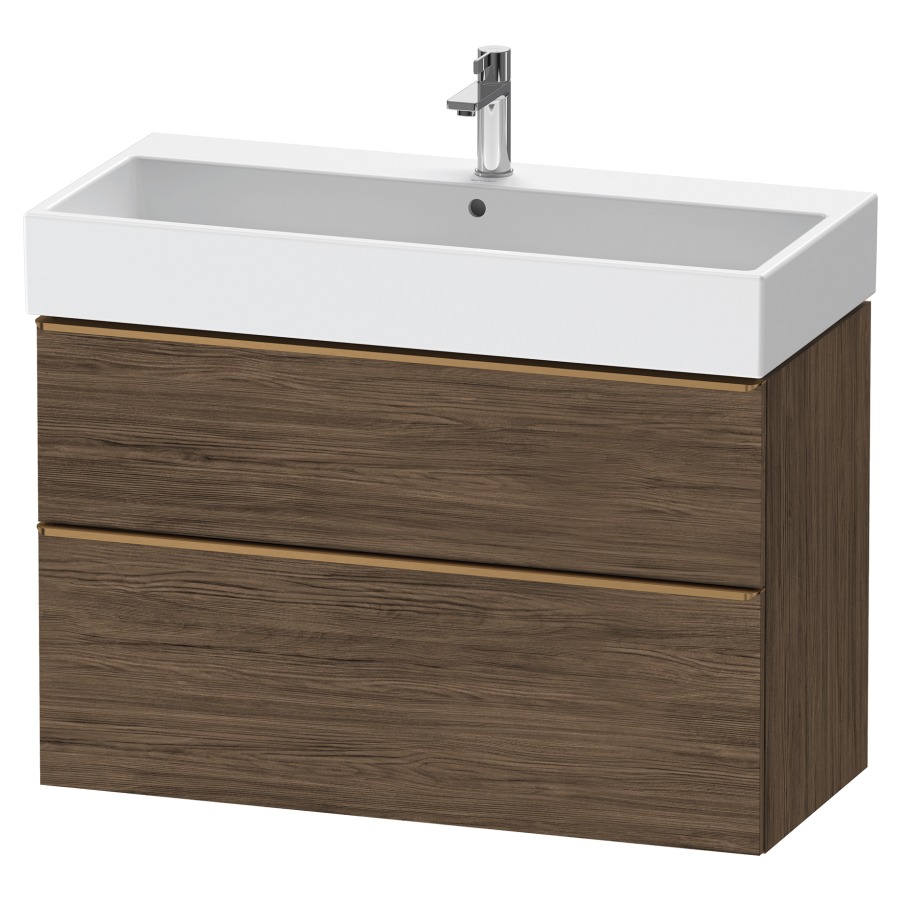 Élément inférieur  D-NEO
98.4 x 62.5 x 44.2 cm, montage mural
élément de tiroir, 2&nbsp;tiroirs
pour lavabo 212387/388