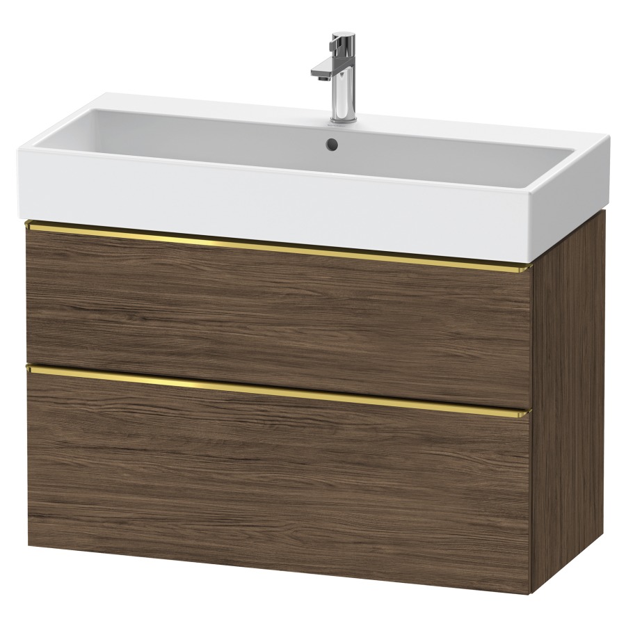 Élément inférieur  D-NEO
98.4 x 62.5 x 44.2 cm, montage mural
élément de tiroir, 2&nbsp;tiroirs
pour lavabo 212387/388