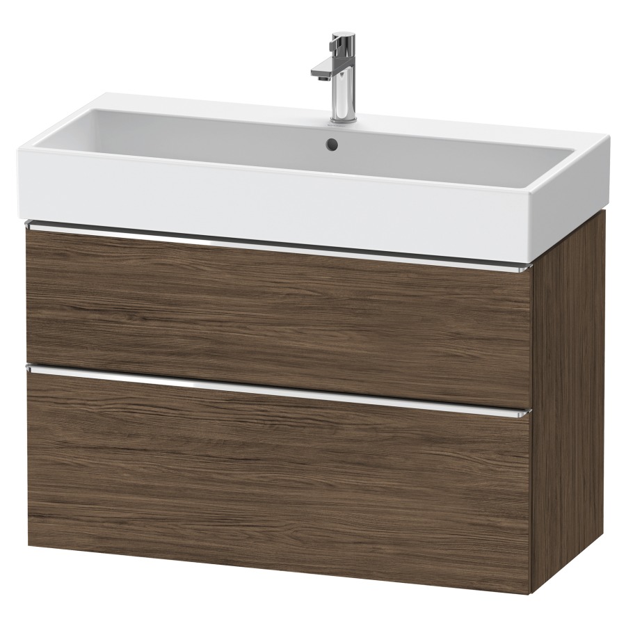 Élément inférieur  D-NEO
98.4 x 62.5 x 44.2 cm, montage mural
élément de tiroir, 2&nbsp;tiroirs
pour lavabo 212387/388