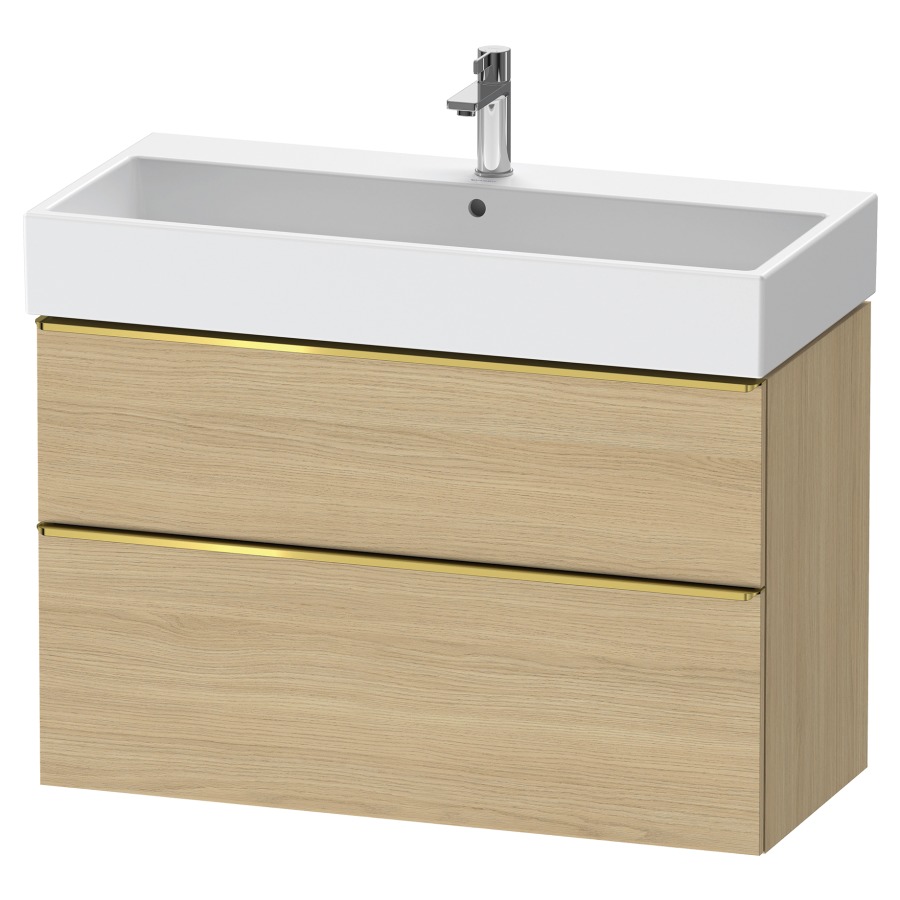 Élément inférieur  D-NEO
98.4 x 62.5 x 44.2 cm, montage mural
élément de tiroir, 2&nbsp;tiroirs
pour lavabo 212387/388