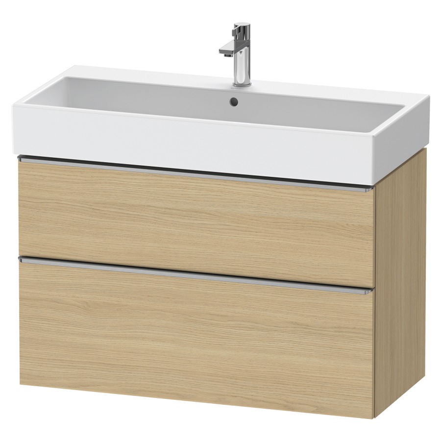 Élément inférieur  D-NEO
98.4 x 62.5 x 44.2 cm, montage mural
élément de tiroir, 2&nbsp;tiroirs
pour lavabo 212387/388