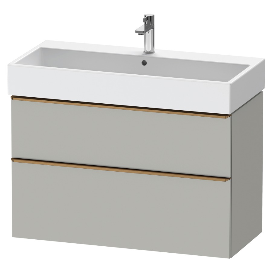 Élément inférieur  D-NEO
98.4 x 62.5 x 44.2 cm, montage mural
élément de tiroir, 2&nbsp;tiroirs
pour lavabo 212387/388