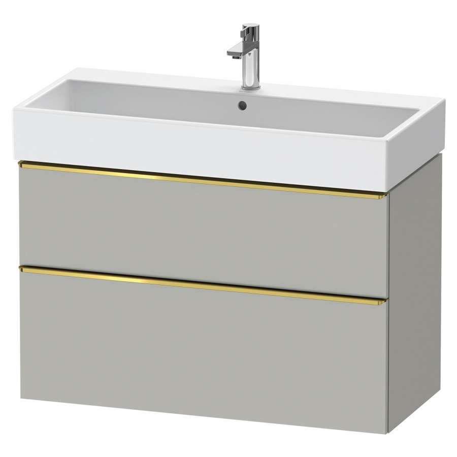 Élément inférieur  D-NEO
98.4 x 62.5 x 44.2 cm, montage mural
élément de tiroir, 2&nbsp;tiroirs
pour lavabo 212387/388