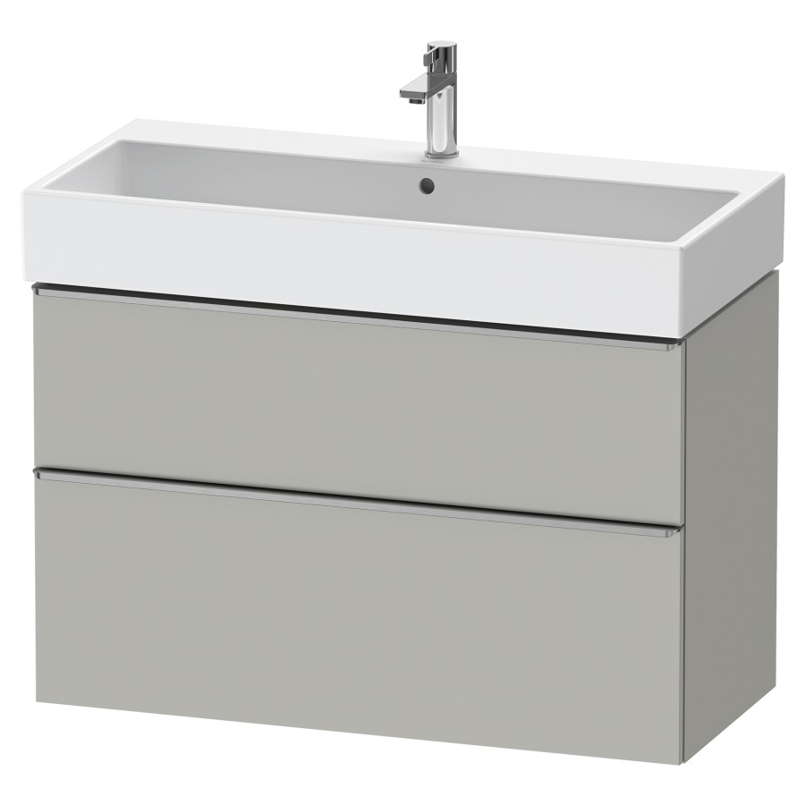 Élément inférieur  D-NEO
98.4 x 62.5 x 44.2 cm, montage mural
élément de tiroir, 2&nbsp;tiroirs
pour lavabo 212387/388