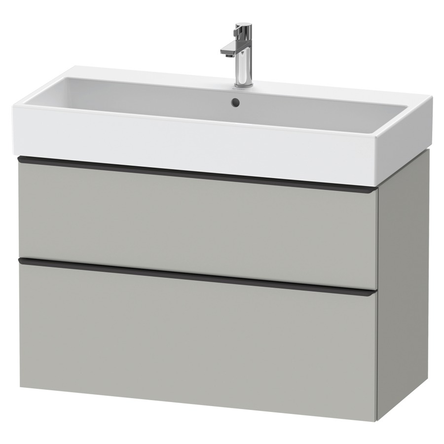 Élément inférieur  D-NEO
98.4 x 62.5 x 44.2 cm, montage mural
élément de tiroir, 2&nbsp;tiroirs
pour lavabo 212387/388