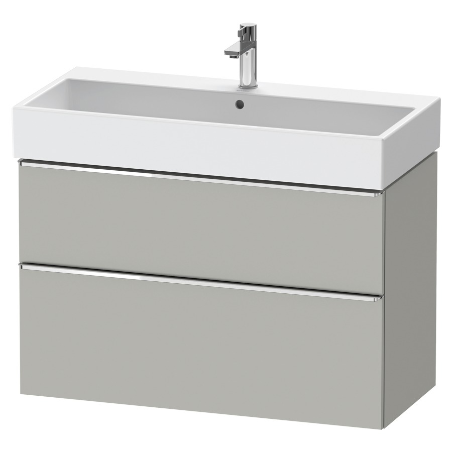 Élément inférieur  D-NEO
98.4 x 62.5 x 44.2 cm, montage mural
élément de tiroir, 2&nbsp;tiroirs
pour lavabo 212387/388