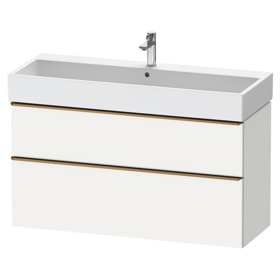 Élément inférieur  D-NEO
118.4 x 62.5 x 44.2 cm, montage mural
élément de tiroir, 2&nbsp;tiroirs
pour lavabo 212391/392