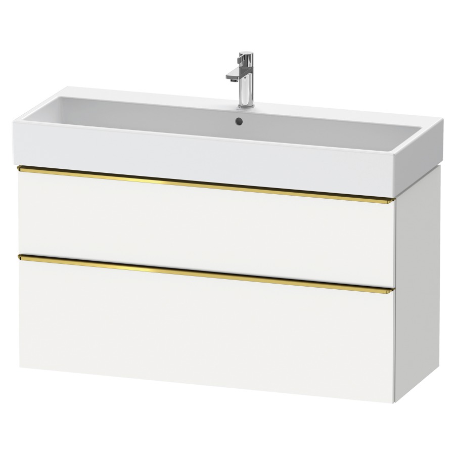 Élément inférieur  D-NEO
118.4 x 62.5 x 44.2 cm, montage mural
élément de tiroir, 2&nbsp;tiroirs
pour lavabo 212391/392
