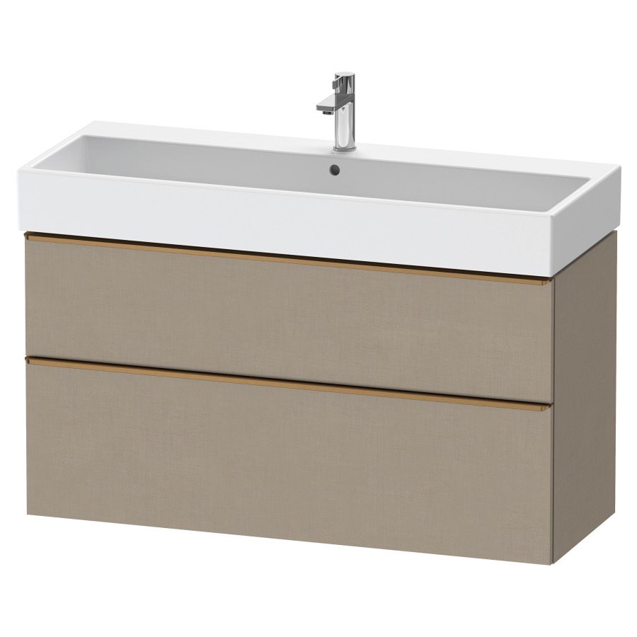 Élément inférieur  D-NEO
118.4 x 62.5 x 44.2 cm, montage mural
élément de tiroir, 2&nbsp;tiroirs
pour lavabo 212391/392