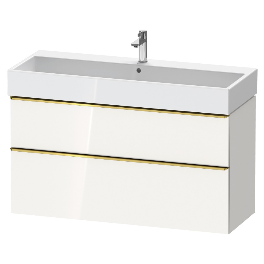 Élément inférieur  D-NEO
118.4 x 62.5 x 44.2 cm, montage mural
élément de tiroir, 2&nbsp;tiroirs
pour lavabo 212391/392