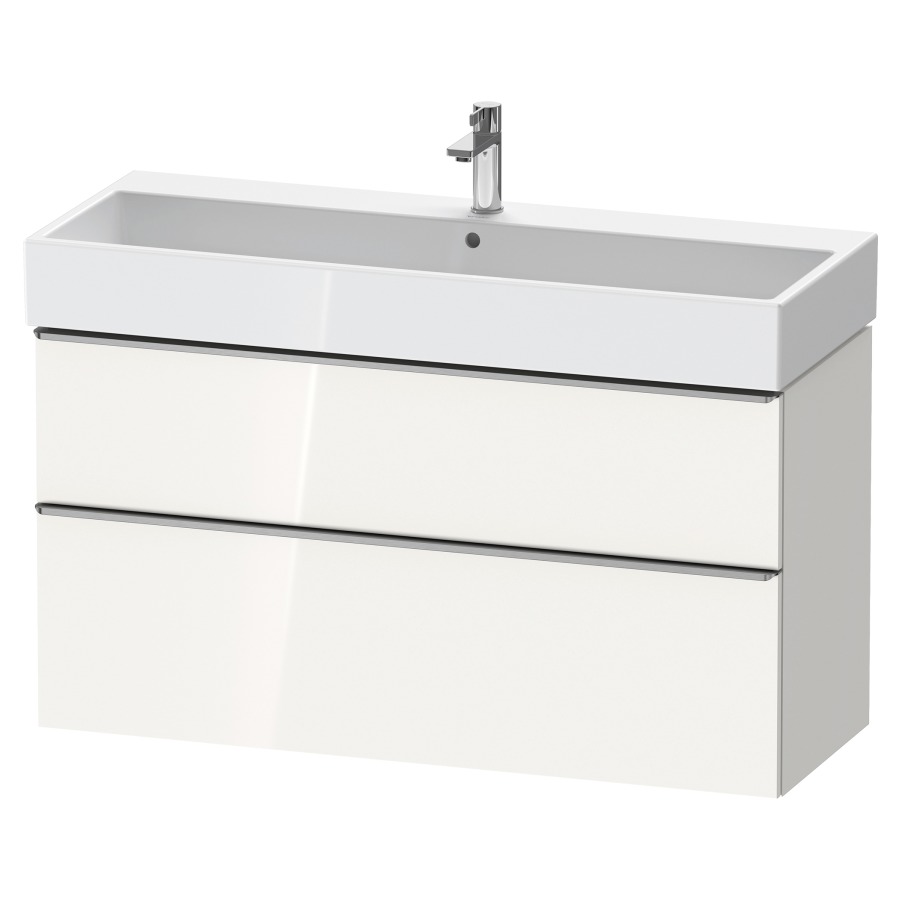 Élément inférieur  D-NEO
118.4 x 62.5 x 44.2 cm, montage mural
élément de tiroir, 2&nbsp;tiroirs
pour lavabo 212391/392