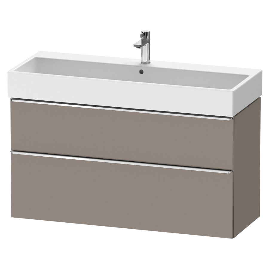 Élément inférieur  D-NEO
118.4 x 62.5 x 44.2 cm, montage mural
élément de tiroir, 2&nbsp;tiroirs
pour lavabo 212391/392
