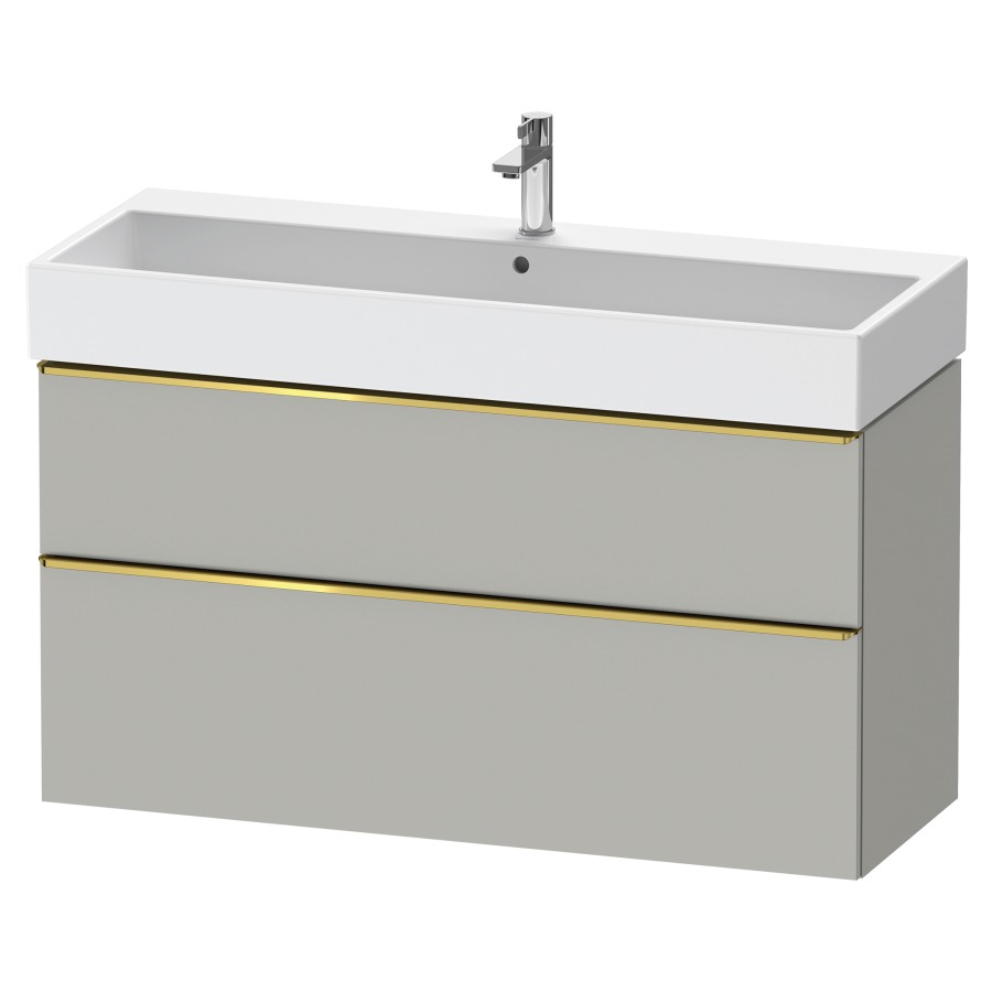 Élément inférieur  D-NEO
118.4 x 62.5 x 44.2 cm, montage mural
élément de tiroir, 2&nbsp;tiroirs
pour lavabo 212391/392