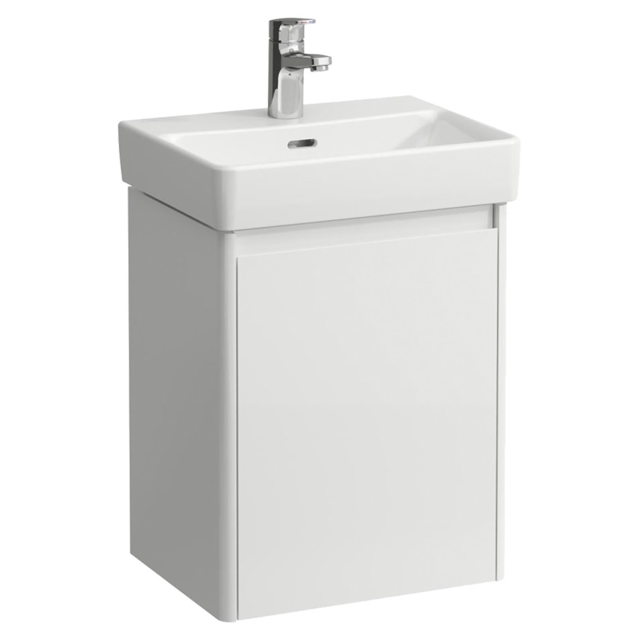 Élément inférieur  BASE 2.0
42 x 51.5 x 32 cm
armoire de tablette, 1&nbsp;porte
charnière à gauche
pour lave-mains 105500/501, 221025