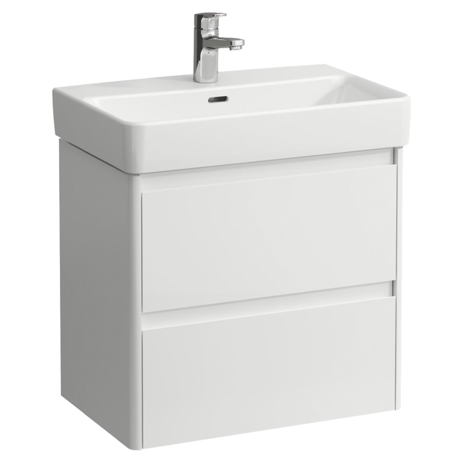 Élément inférieur  BASE 2.0
57 x 51.5 x 36 cm
élément de tiroir, 2&nbsp;tiroirs
pour lavabo 105524/525 et
211011/211307