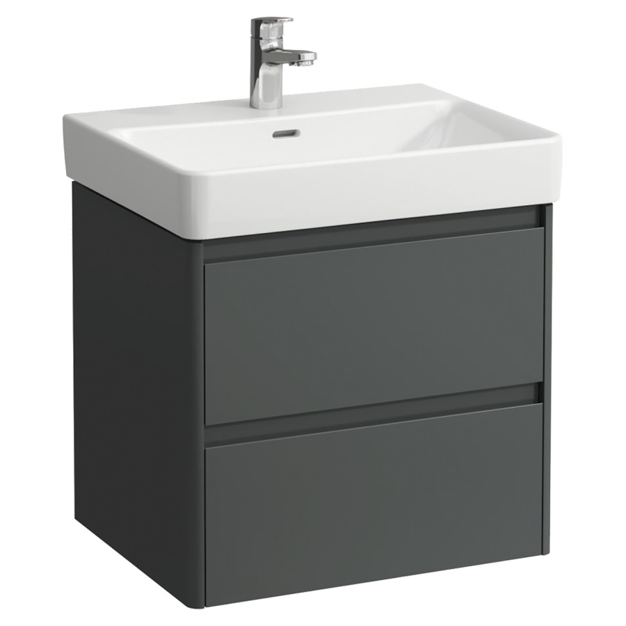 Élément inférieur  BASE 2.0
57 x 51.5 x 44.5 cm
élément de tiroir, 2&nbsp;tiroirs
pour lavabo 105517/519 et
103887/212068