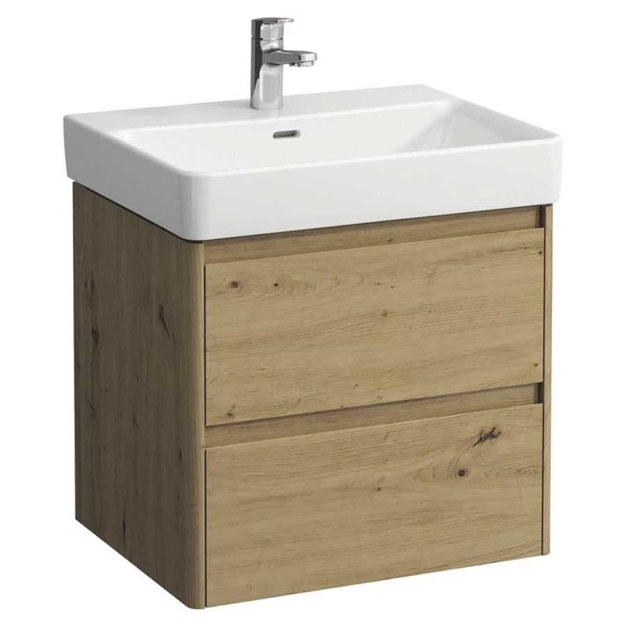 Élément inférieur  BASE 2.0
57 x 51.5 x 44.5 cm
élément de tiroir, 2&nbsp;tiroirs
pour lavabo 105517/519 et
103887/212068