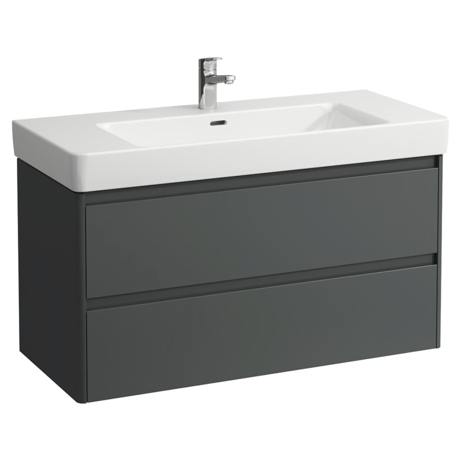 Élément inférieur  BASE 2.0
102 x 51.5 x 44.5 cm
élément de tiroir, 2&nbsp;tiroirs
pour lavabo 105541/542, 212077