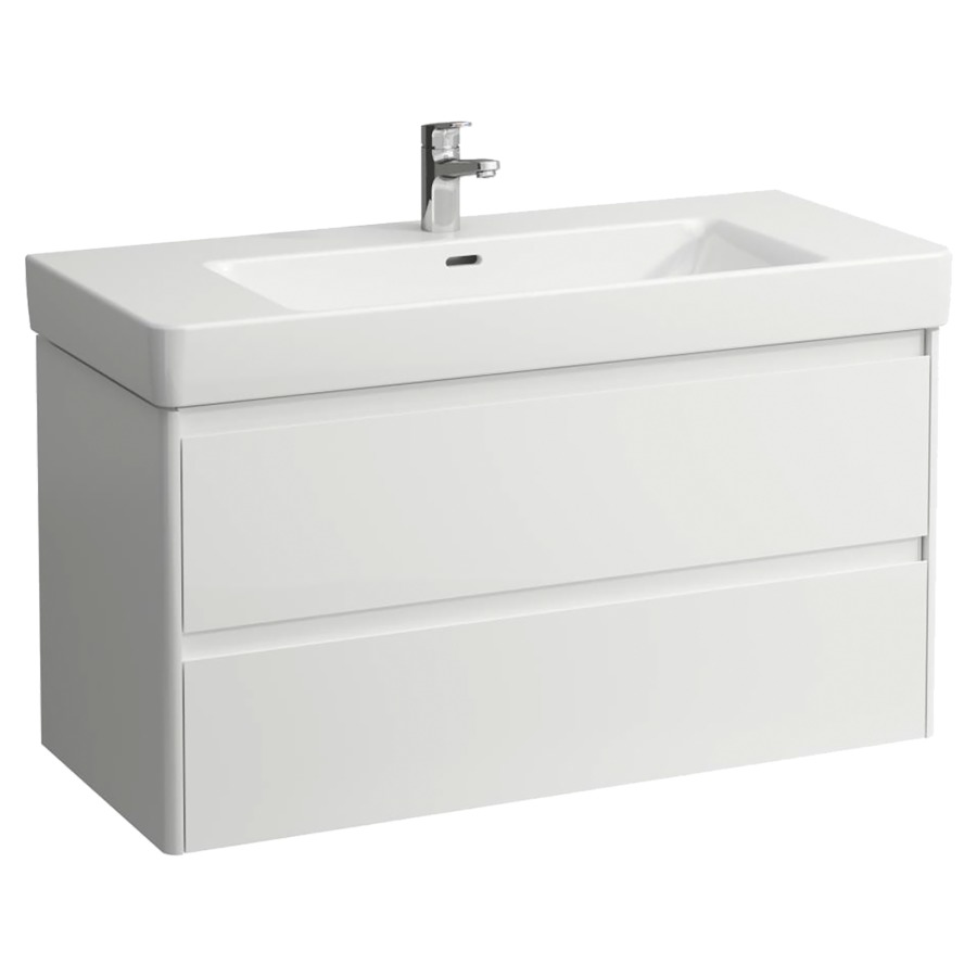 Élément inférieur  BASE 2.0
102 x 51.5 x 44.5 cm
élément de tiroir, 2&nbsp;tiroirs
pour lavabo 105541/542, 212077