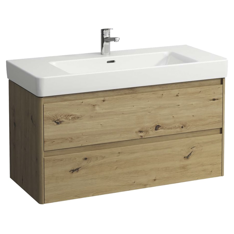 Élément inférieur  BASE 2.0
102 x 51.5 x 44.5 cm
élément de tiroir, 2&nbsp;tiroirs
pour lavabo 105541/542, 212077