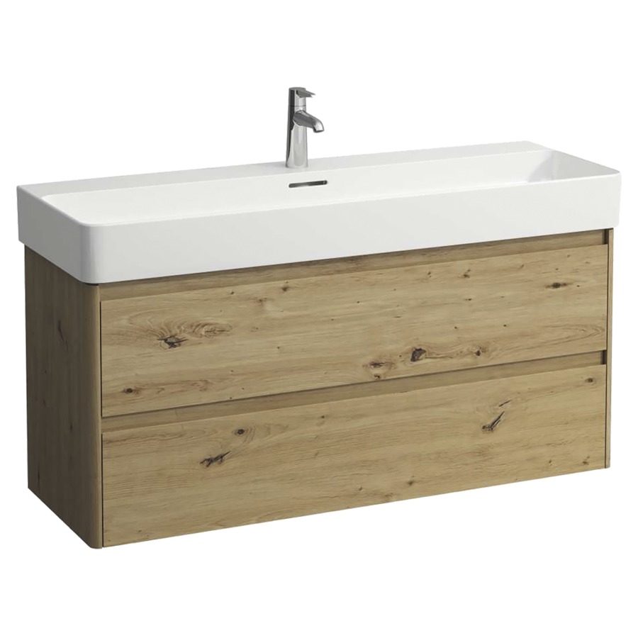 Élément inférieur  BASE 2.0
117 x 51.5 x 40 cm
élément de tiroir, 2&nbsp;tiroirs
pour lavabo 211807/808