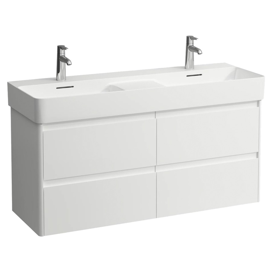 Élément inférieur  BASE 2.0
117 x 51.5 x 40 cm
2&nbsp;éléments de tiroir, 2&nbsp;tiroirs chacune
pour lavabo double
211809/212898/213046