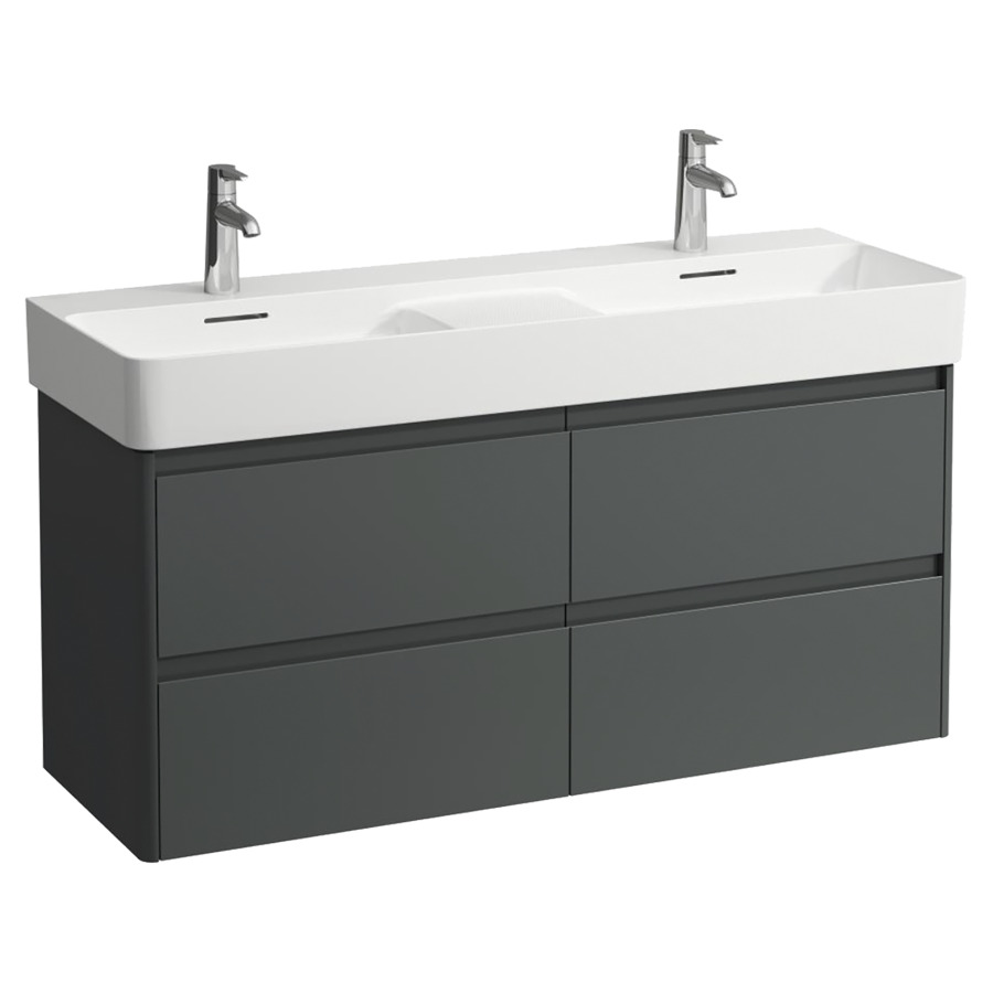 Élément inférieur  BASE 2.0
117 x 51.5 x 40 cm
2&nbsp;éléments de tiroir, 2&nbsp;tiroirs chacune
pour lavabo double
211809/212898/213046
