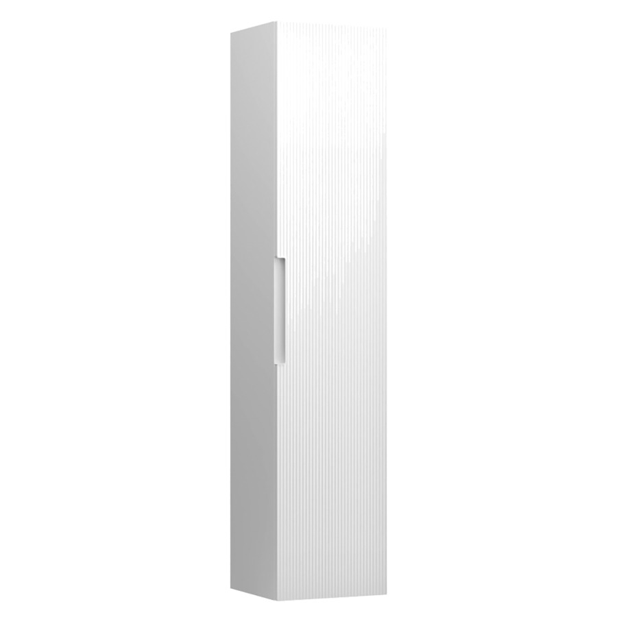 Hochschrank JUNA
35.5 x 165 x 33.5 cm
Tablarschrank, 1 Tür
Band rechts, 4 Glastablare
