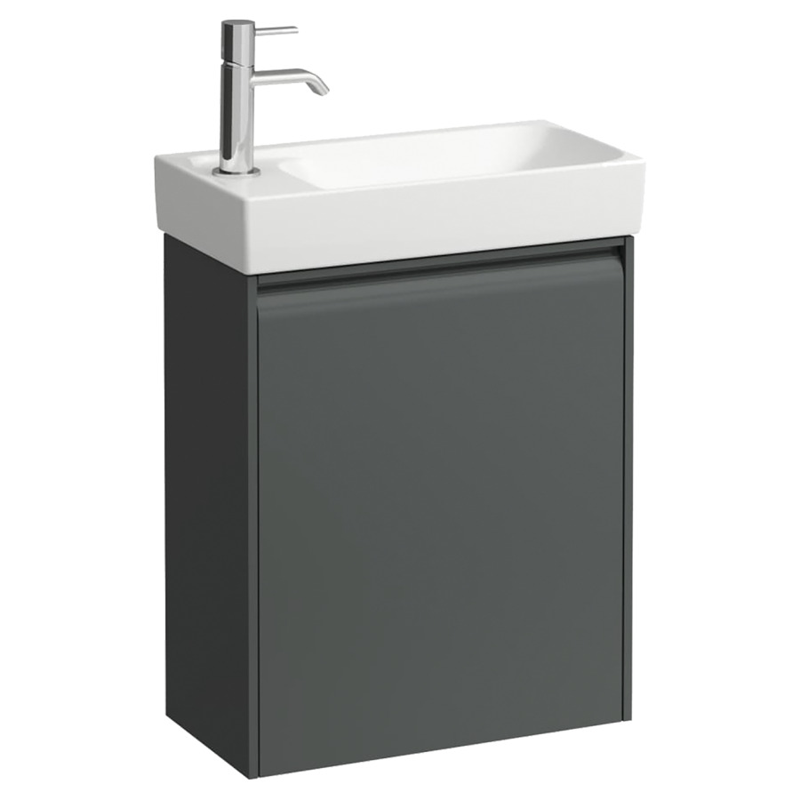 Élément inférieur  MEDA
43.5 x 51.5 x 22 cm
armoire de tablette, 1&nbsp;porte
charnière à gauche
pour lave-mains 104660