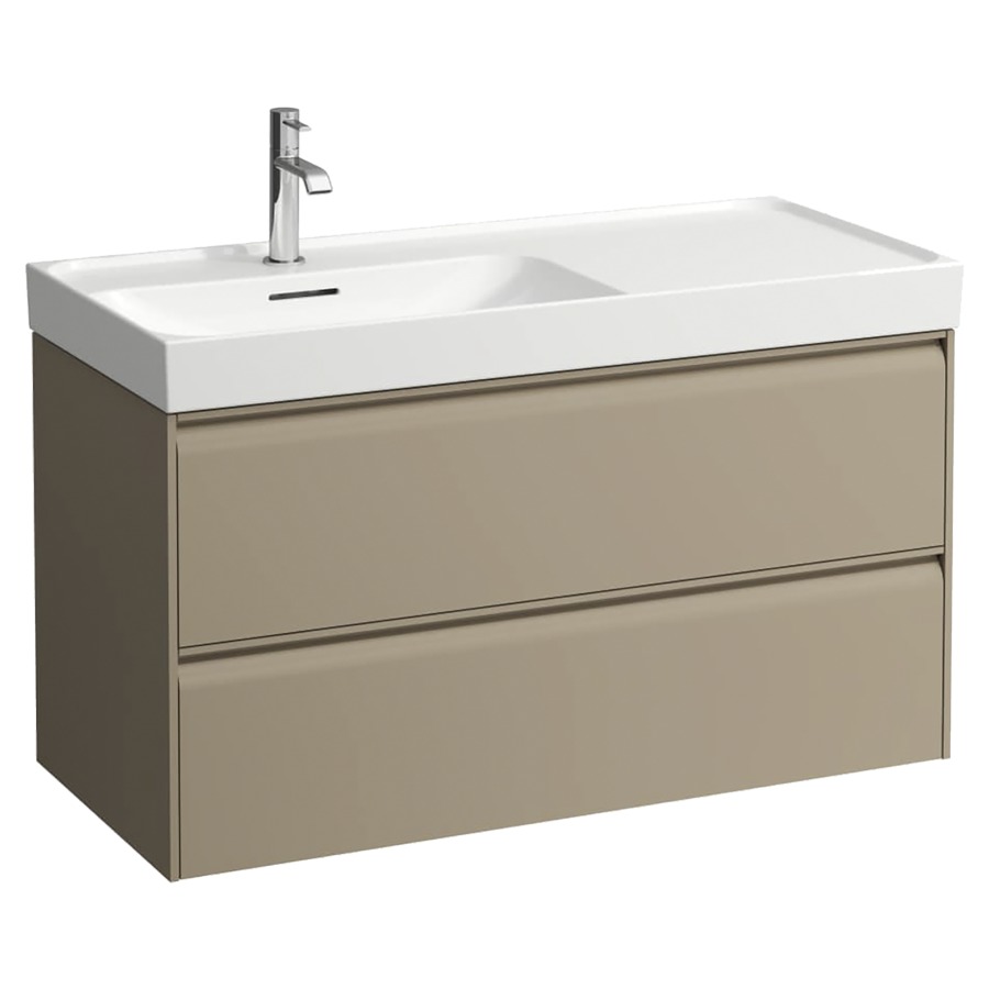 Unterbau MEDA
98.5 x 51.5 x 45 cm
Schubladenelement, 2 Schubladen
zu Waschtisch 104671/672