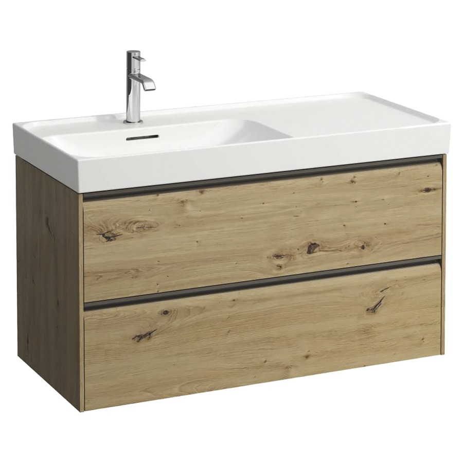Élément inférieur  MEDA
98.5 x 51.5 x 45 cm
élément de tiroir, 2&nbsp;tiroirs
pour lavabo 104671/672