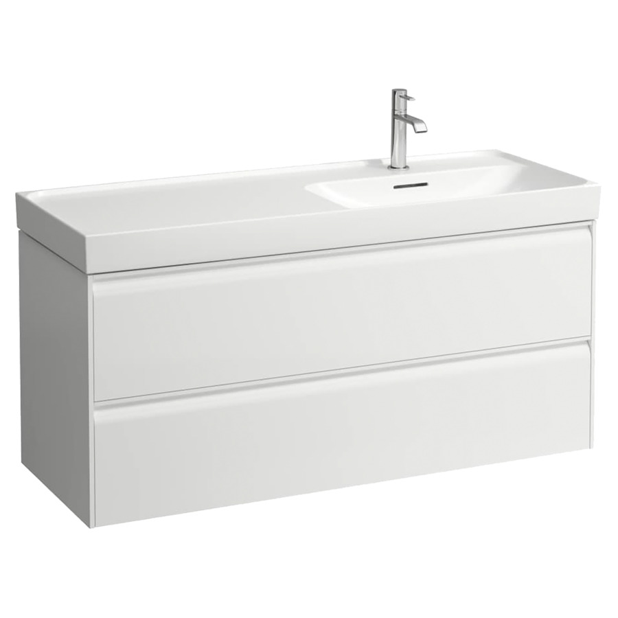 Unterbau MEDA
118 x 51.5 x 45 cm
Schubladenelement, 2 Schubladen
zu Waschtisch 104673/104674