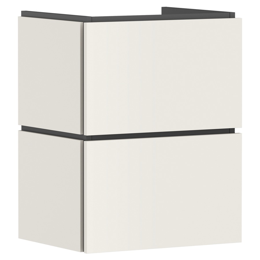 Élément inférieur  Xilesa E
48 x 62 x 38 cm
élément de tiroir, 2&nbsp;tiroirs
avec SoftClose
avec matériel de fixation
sans siphon gain de place 105022
pour lavabo Xanuia
