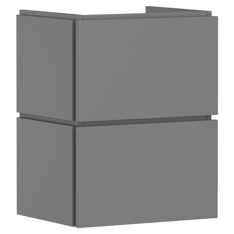 Élément inférieur  Xilesa E
48 x 62 x 38 cm
élément de tiroir, 2&nbsp;tiroirs
avec SoftClose
avec matériel de fixation
sans siphon gain de place 105022
pour lavabo Xanuia