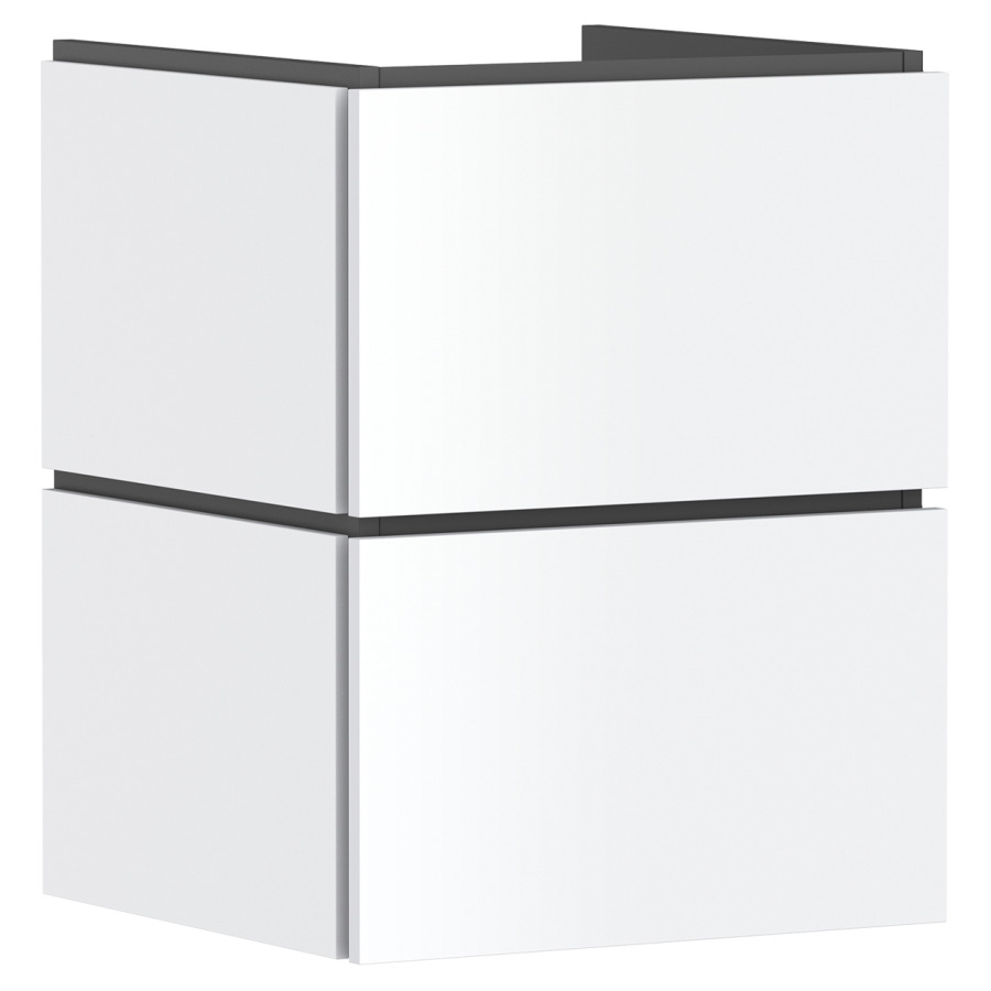 Élément inférieur  Xilesa E
48 x 62 x 47 cm
élément de tiroir, 2&nbsp;tiroirs
avec SoftClose
avec matériel de fixation
sans siphon gain de place 105022
pour lavabo Xelu/Xevolos
