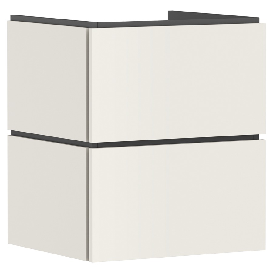 Élément inférieur  Xilesa E
53 x 62 x 47 cm
élément de tiroir, 2&nbsp;tiroirs
avec SoftClose
avec matériel de fixation
sans siphon gain de place 105022
pour lavabo Xelu/Xevolos/Xanuia