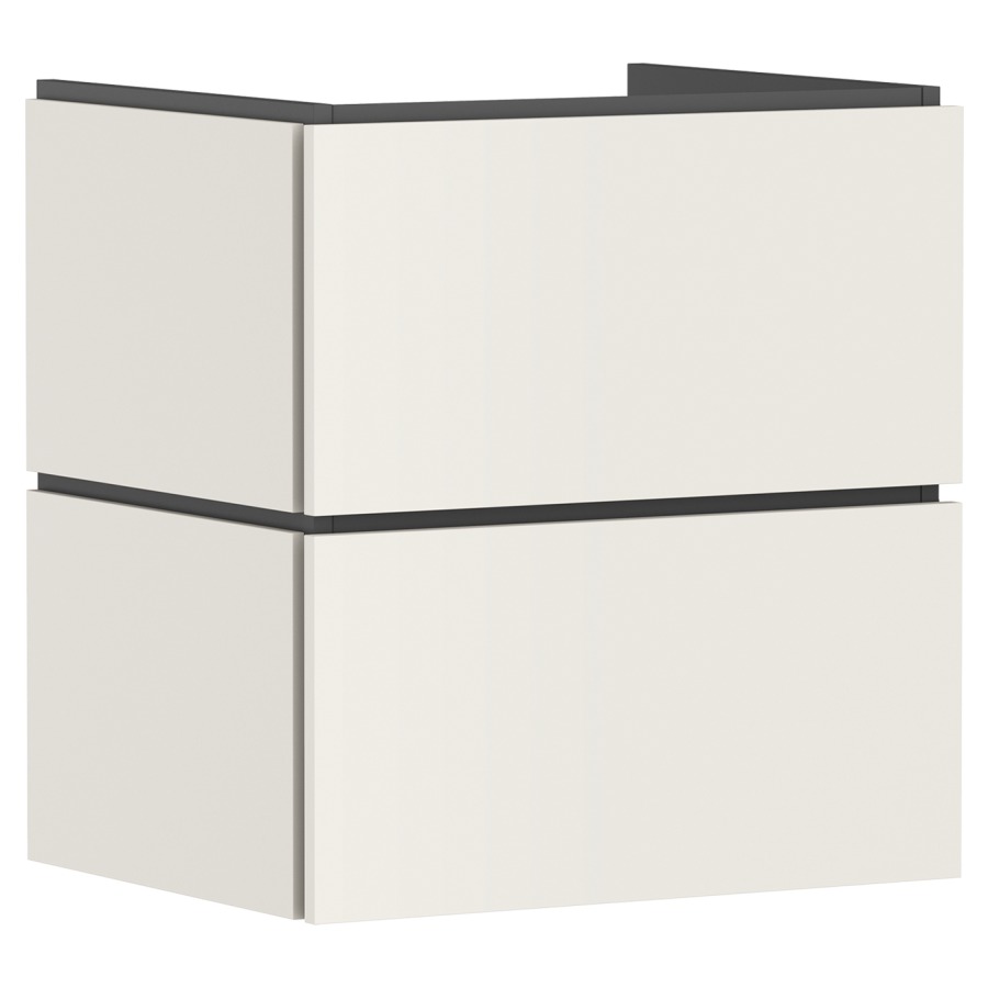 Élément inférieur  Xilesa E
58 x 62 x 47 cm
élément de tiroir, 2&nbsp;tiroirs
avec SoftClose
avec matériel de fixation
sans siphon gain de place 105022
pour lavabo Xelu/Xevolos/Xanuia