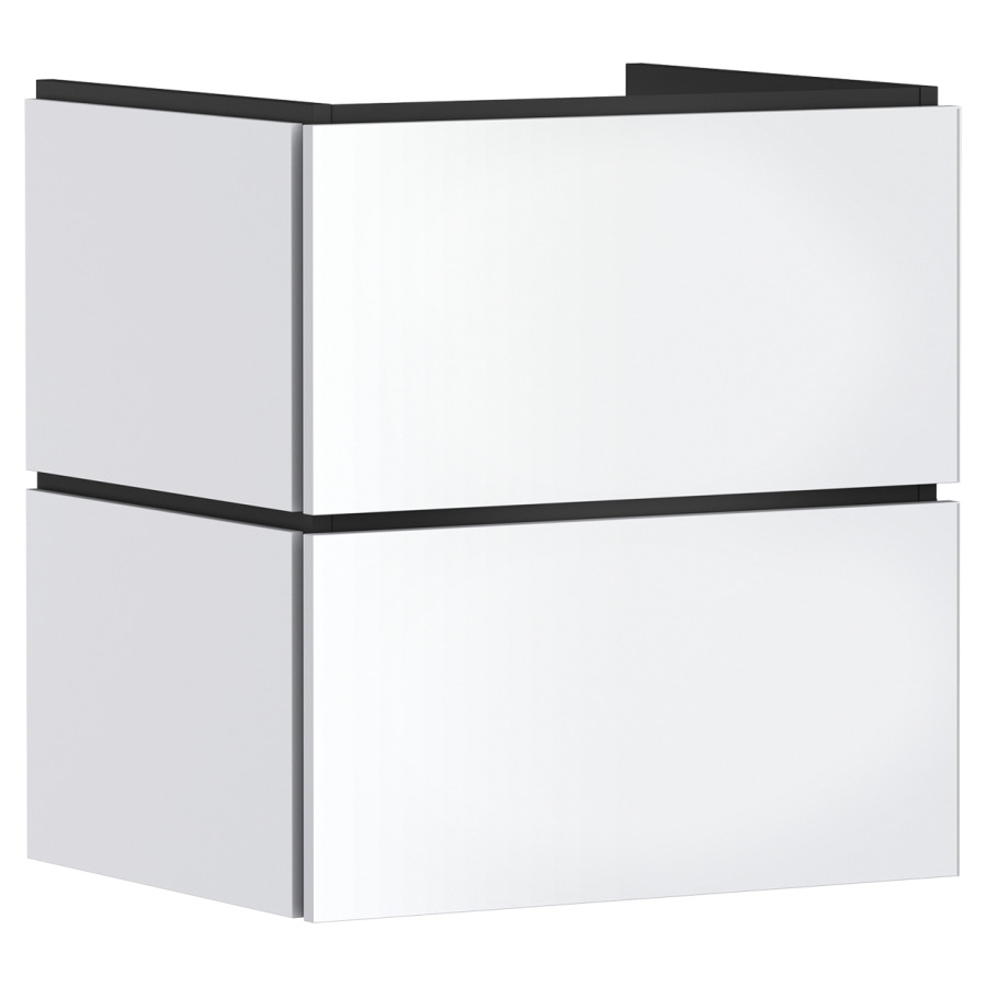 Élément inférieur  Xilesa E
58 x 62 x 47 cm
élément de tiroir, 2&nbsp;tiroirs
avec PushOpen et SoftClose
avec matériel de fixation
sans siphon gain de place 105022
pour lavabo Xelu/Xevolos/Xanuia